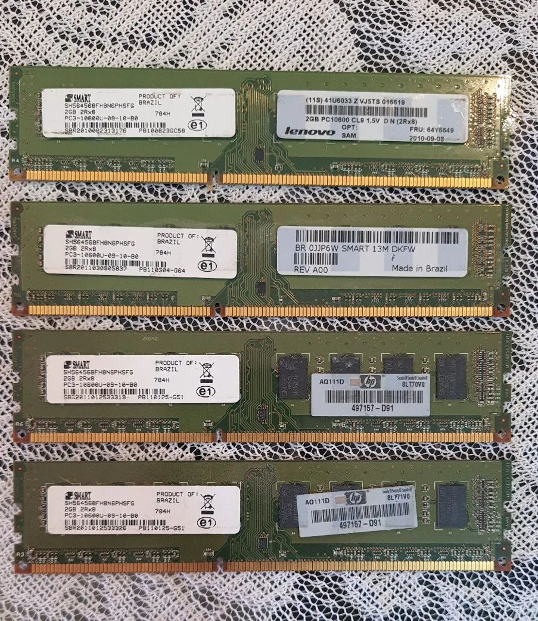 8 Gigabytes de Memória RAM DDR3 1333MHz 4x2GB - Foto 2