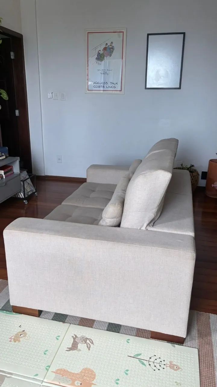 Sofá Retrátil e Reclinável 2 Lugares com Extensão - Foto 3