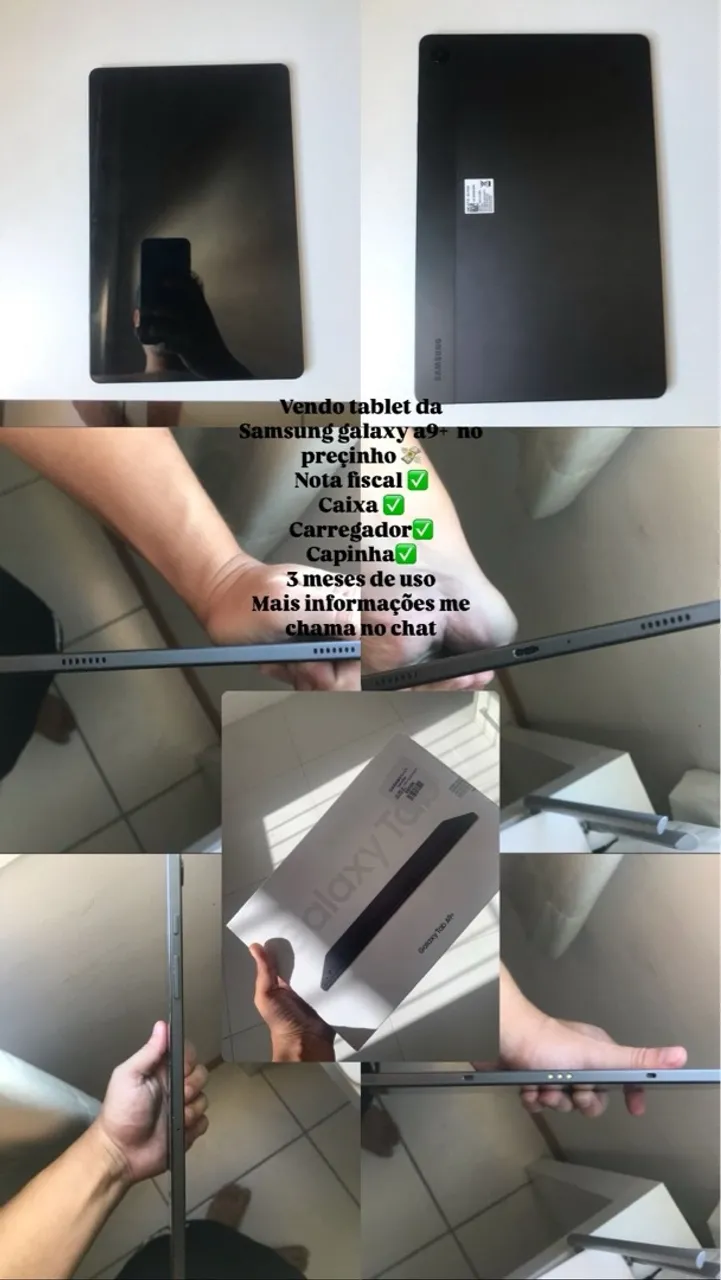 Tablet Samsung Galaxy A9+ - 3 meses de uso