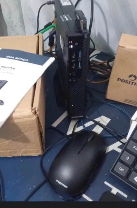 Mini pc Core i3 8100 8a geração 16 giga de memória ssd 240 giga monitor 19 polegadas  - Foto 4