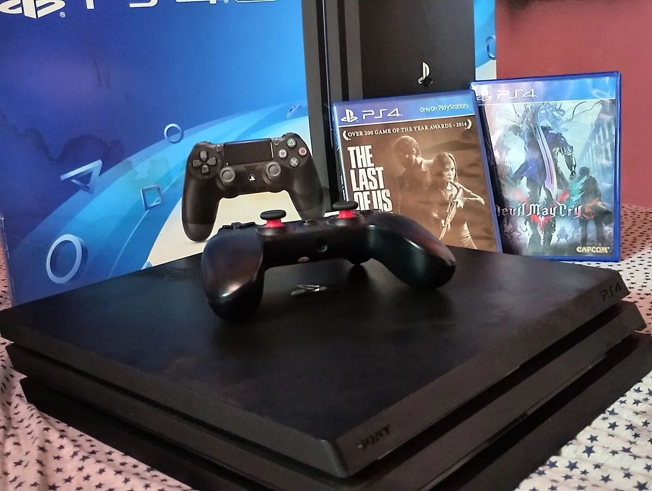 PS4 pro 1tb+ The Last of Us Remastered + Devil May Cry 5 - Foto 3