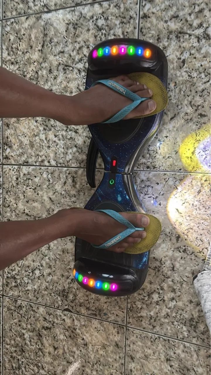 Hoverboard com luzes LED