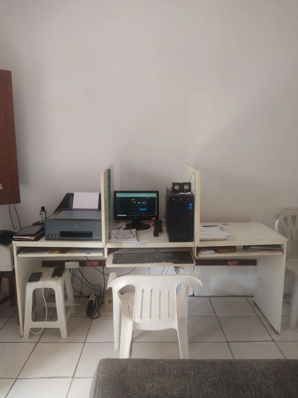 Bancada para 03 Computadores
