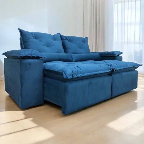 Sofá Retrátil e Reclinável Grécia 2,00 m- Produto Novo  - Foto 2