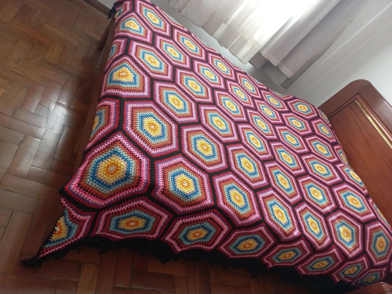 Colcha de Crochê casal  Artesanal - Foto 2