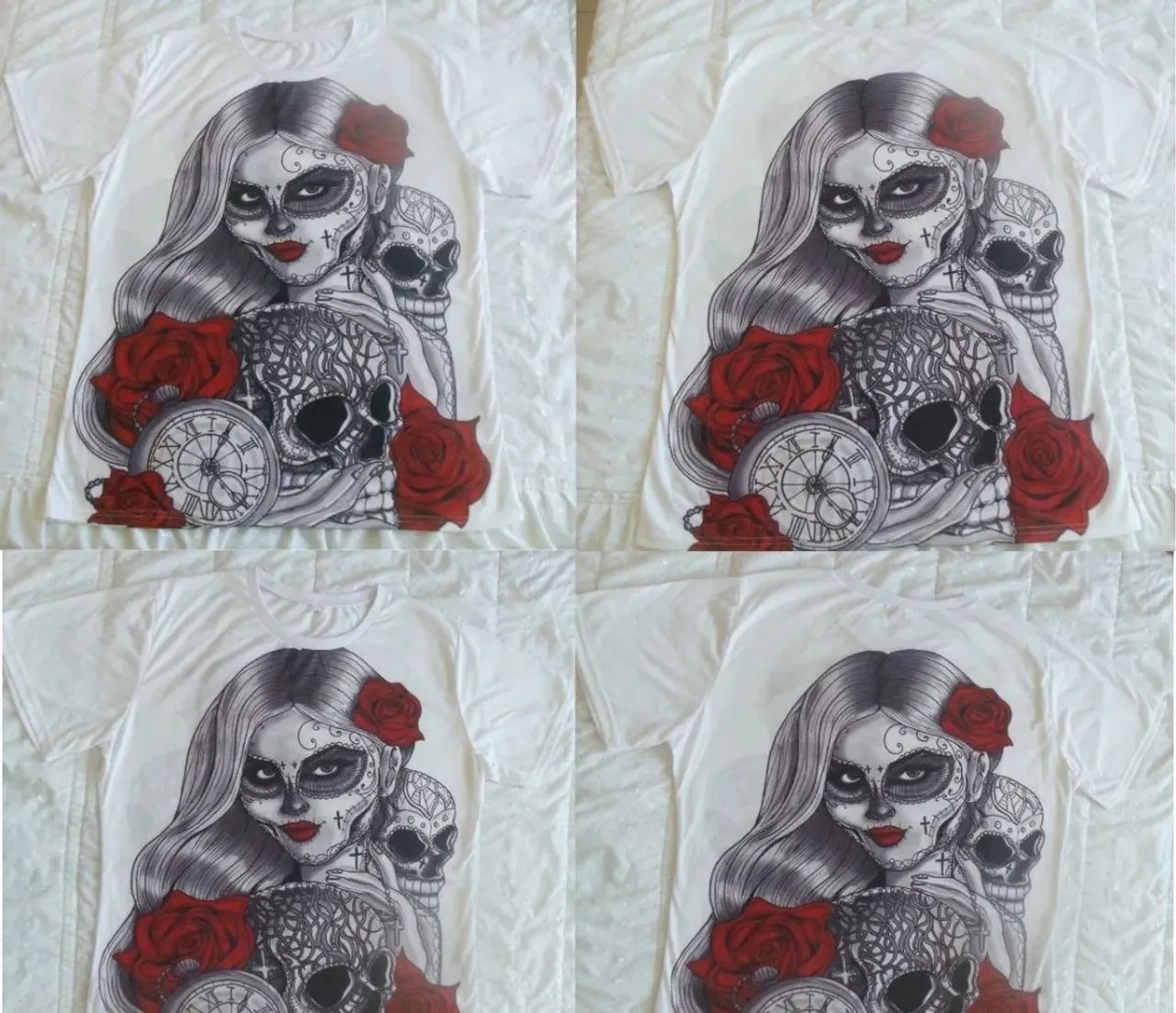 Camisas Estampadas, Impressão 3D Mangas Curtas - Foto 5
