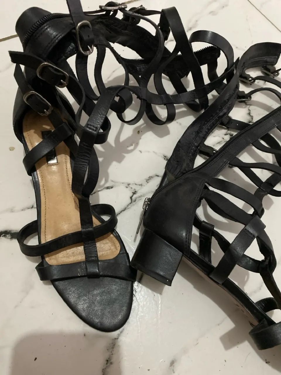 Sandália Gladiadora Preta - Foto 2
