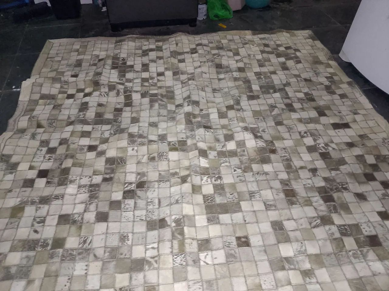 Tapete couro 2,5x2,5 - Foto 5