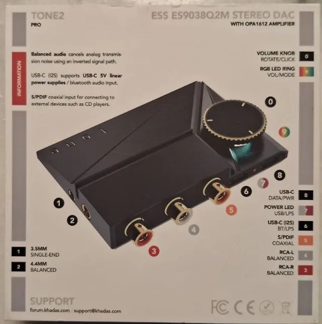 Dac E Amp Khadas Tone 2 Pro, Excelente Performance, Vale cada centavo. - Foto 4