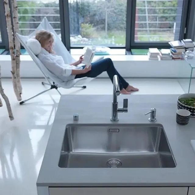 Cuba Pia Cozinha Inox De Embutir 60x40cm E Acessórios Franke - Foto 4