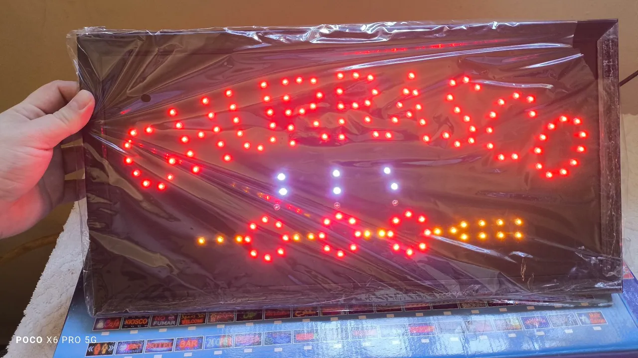 PAINEL LUMINOSO DE LED CHURRASCO