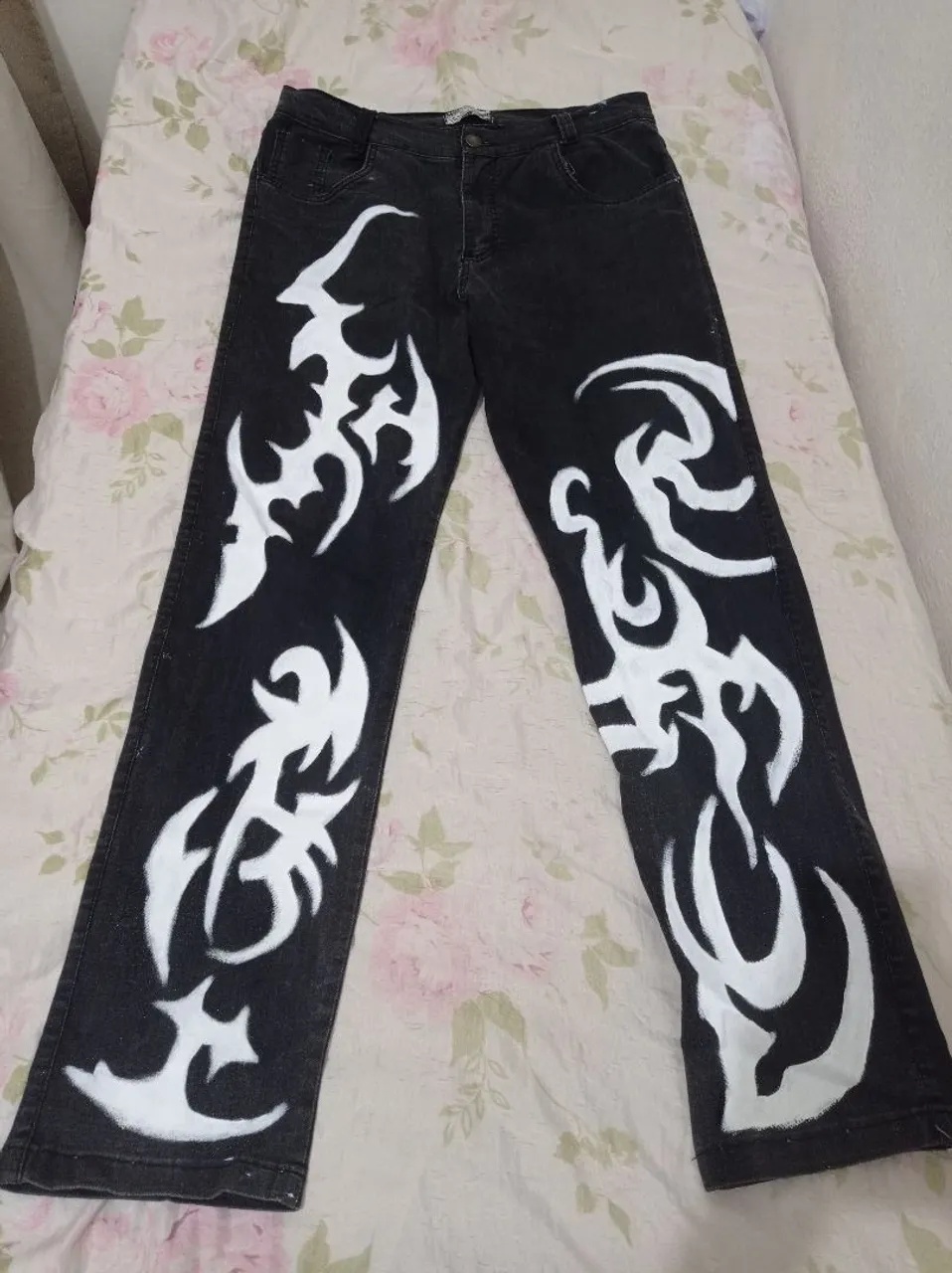 Calça Baggy/Larga Customizada