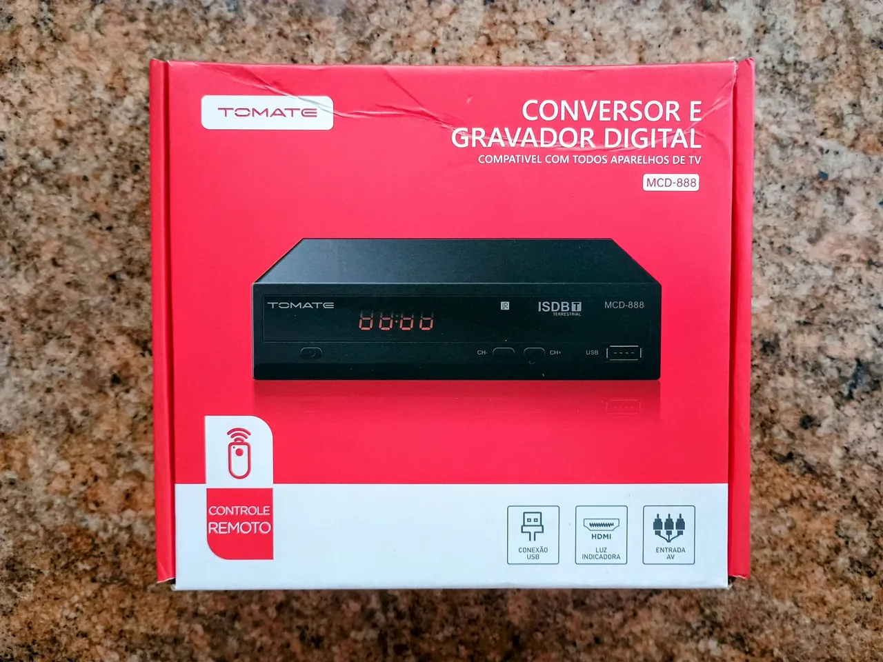 Conversor e Gravador Digital Tomate MCD-888 - ISDB-T