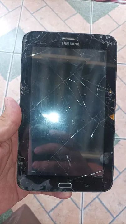 Tablet Samsung com Tela Quebrada
