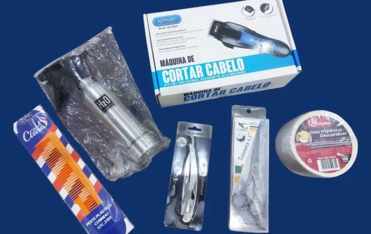 Kit Completo para Barbeiro e Cabeleireiro 