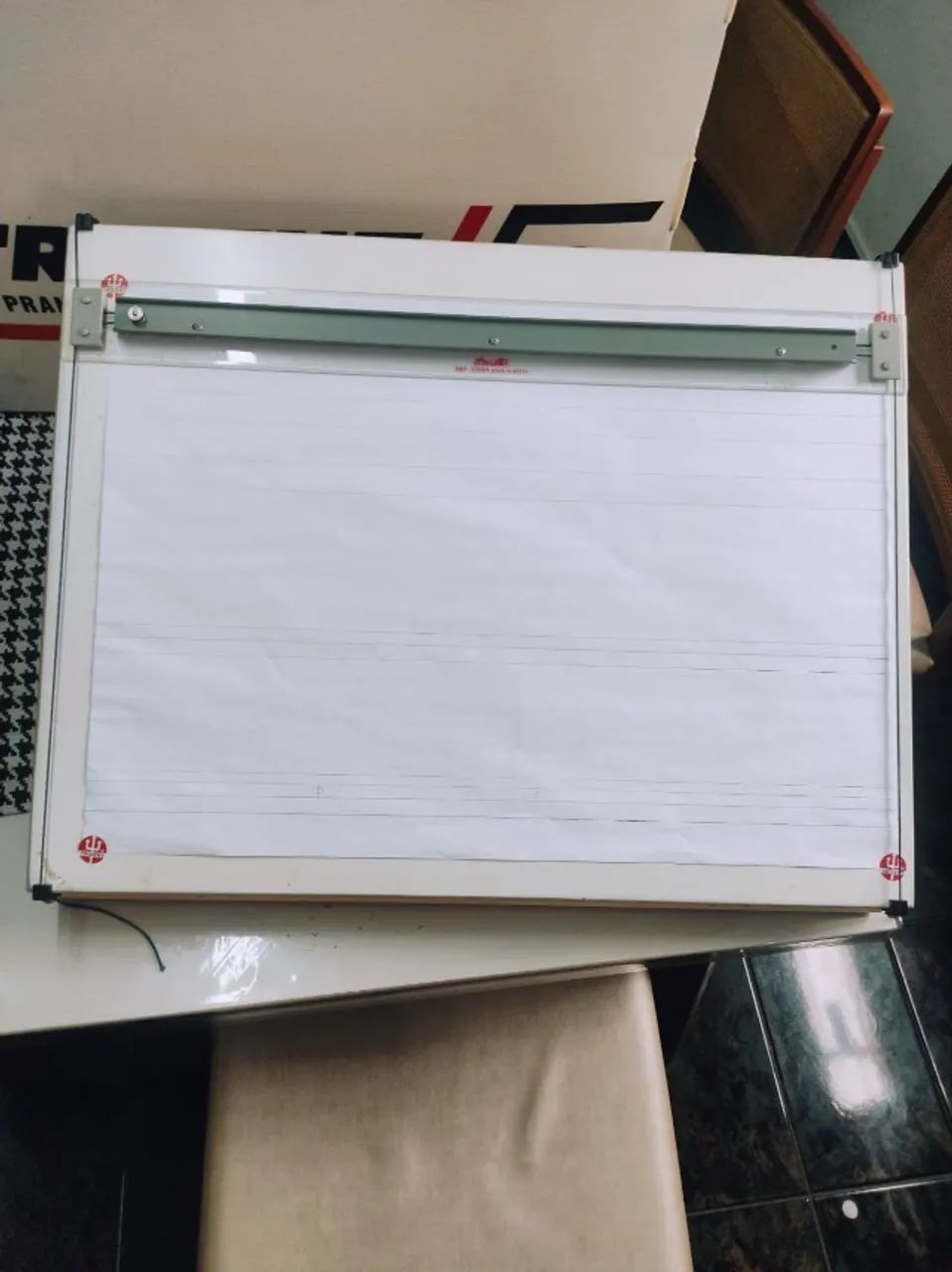 Prancheta acrílica A3 portátil c/ régua paralela A35000 Trident PT 1 UN - Foto 2