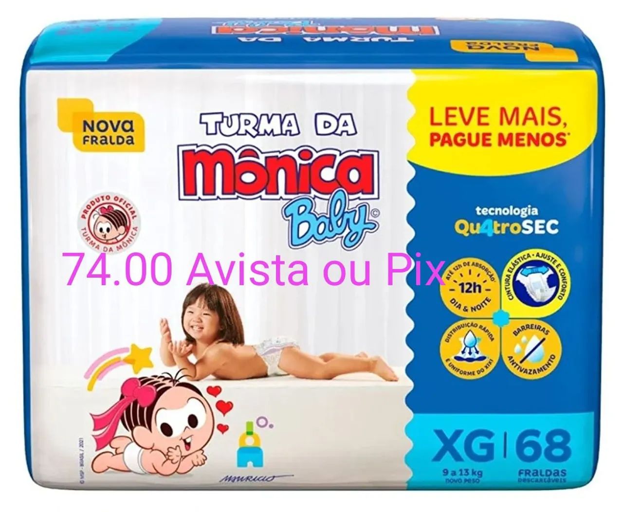 Fraldas Turma Da Mônica Fita - Foto 3
