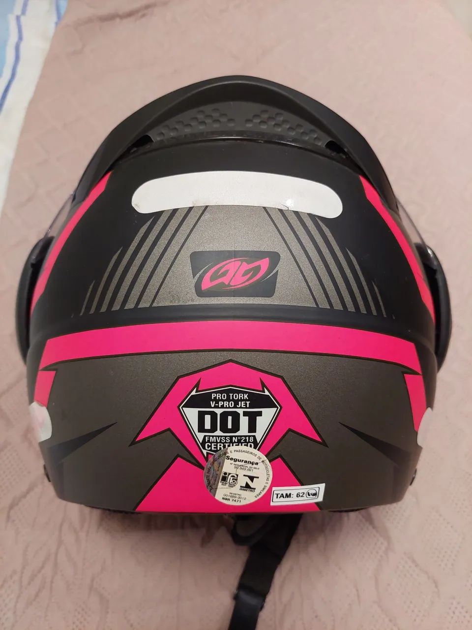 CAPACETE PRO TORK V-pro Jet 3 tamanho 62 escamoteável - Foto 4