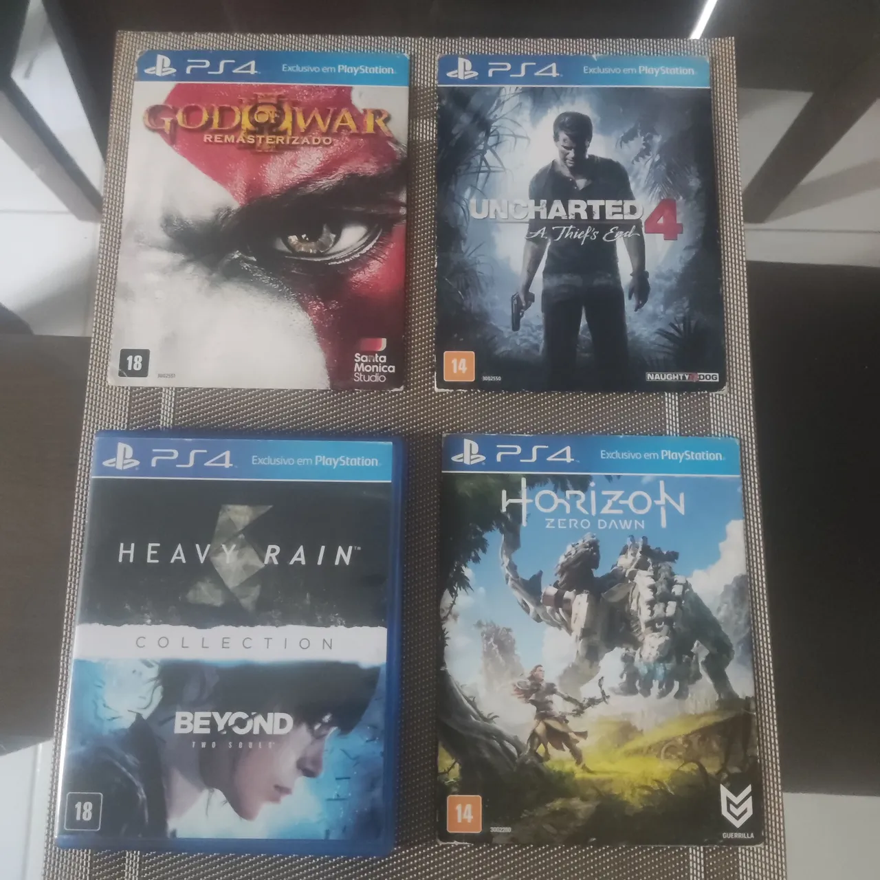 Jogos de PS4: God of War, Uncharted 4, Horizon e Heavy Rain