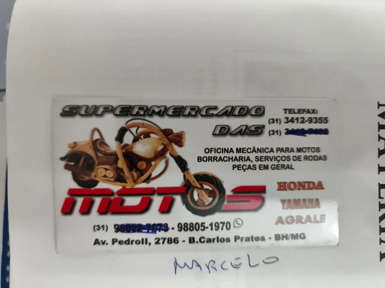 Vaga para vendedor interno e mecânico motocicleta 