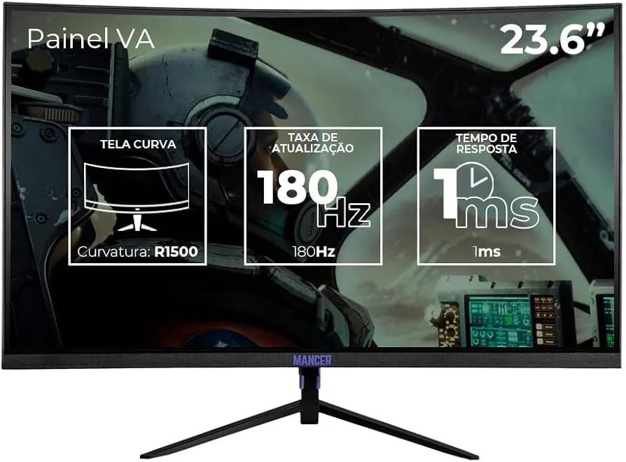 Monitor curvo 180Hz mancer valak 24p - Foto 2