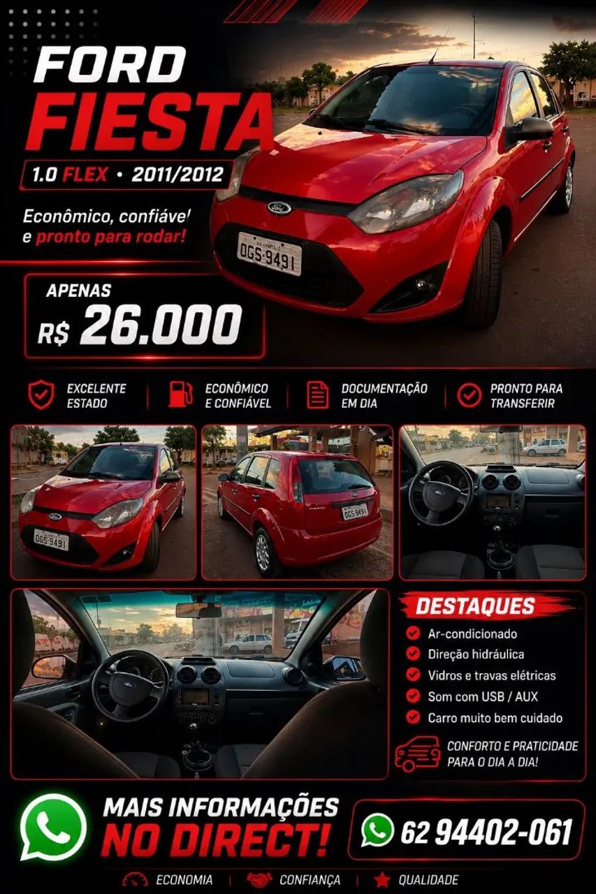 Ford Fiesta Fiesta 1.0 8V Flex/Class 1.0 8V Flex 5p 2012