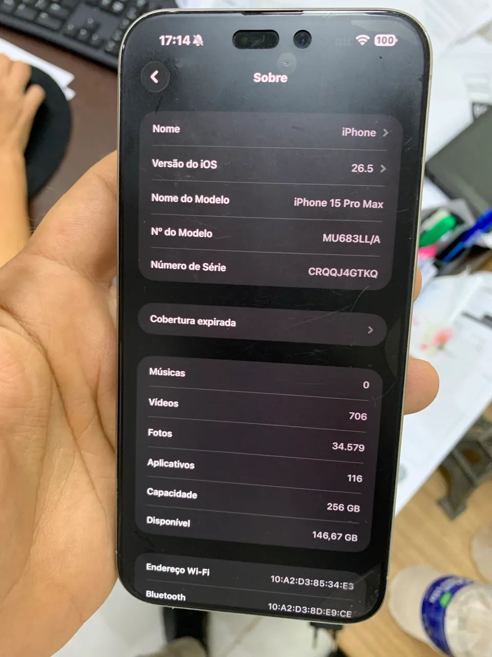 IPhone 15 Pro Max Cinza - Foto 2