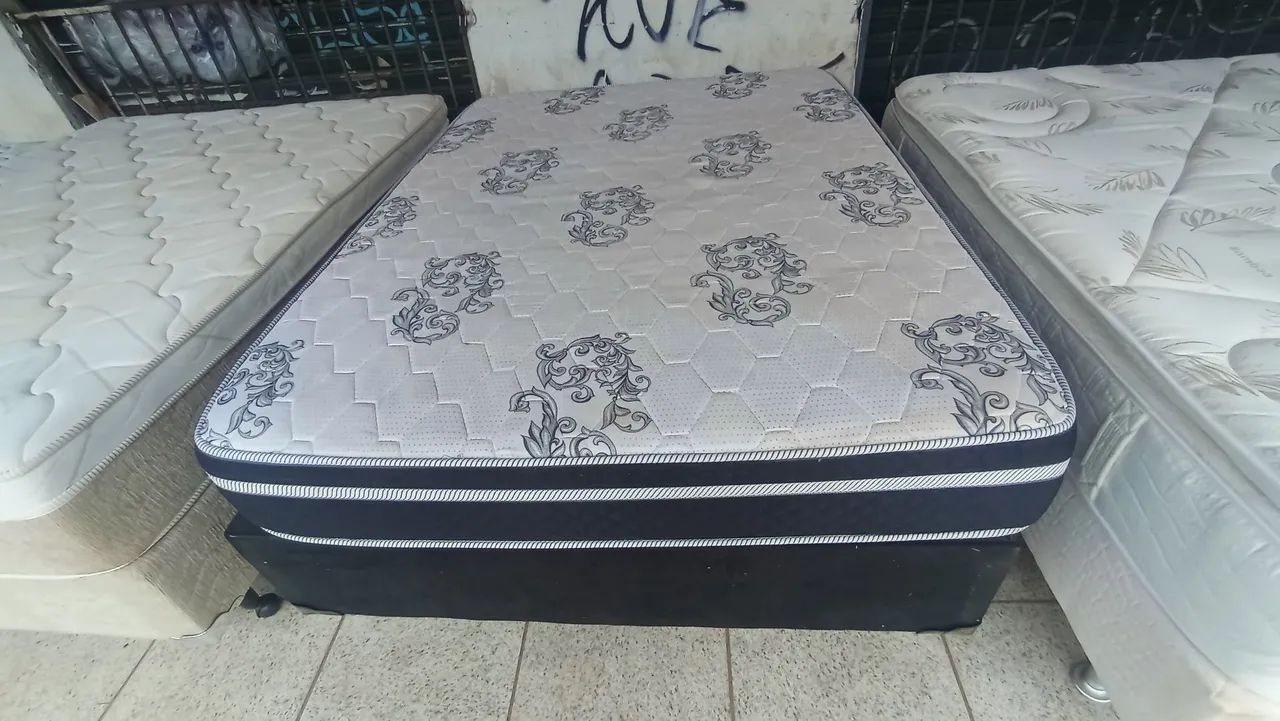 Cama box casal Ortobom molas ensacandas bambú 