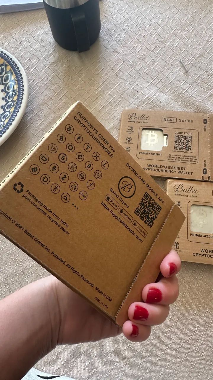 Carteira Cripto Ballet REAL Series Bitcoin - Nova/Lacrada - Foto 3