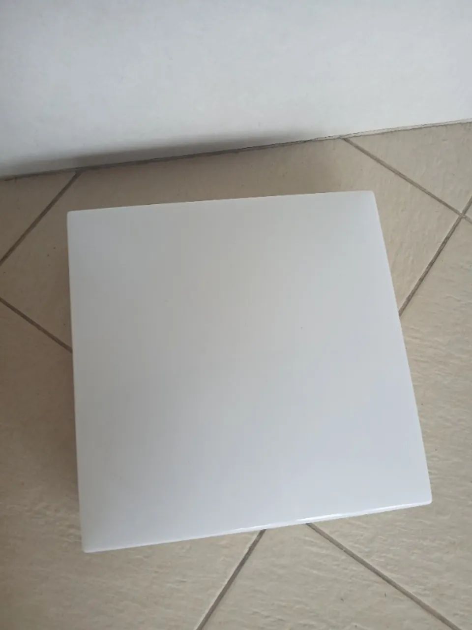 Luminaria Branca para 2 lâmpadas