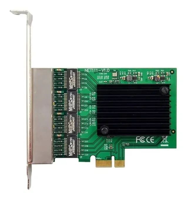 Placa De Rede Pcie Pci Express X1 Quad 4 Lan Gigabit Realtek - Foto 2