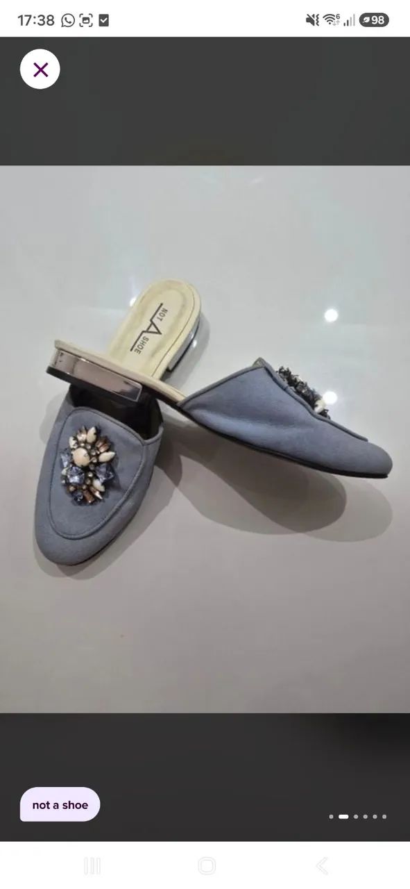Mule not a shoe azul 36  - Foto 3