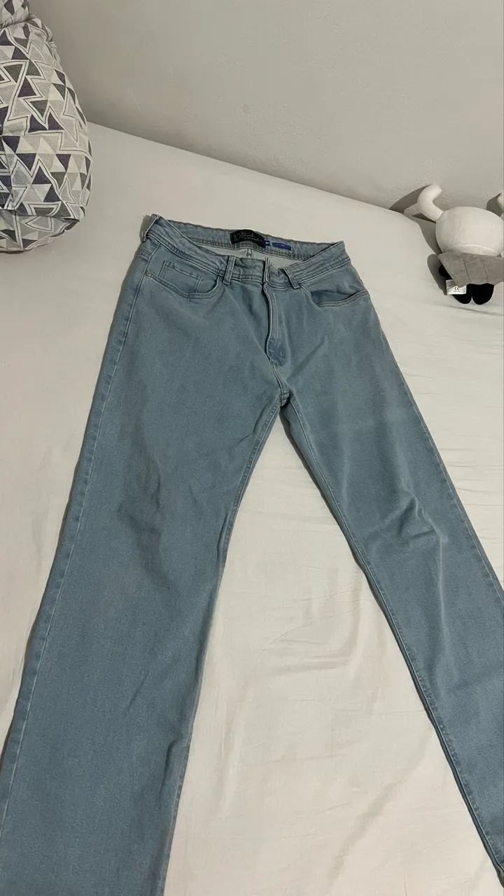 Calça Jeans Reta - Tamanho 40 - Foto 2