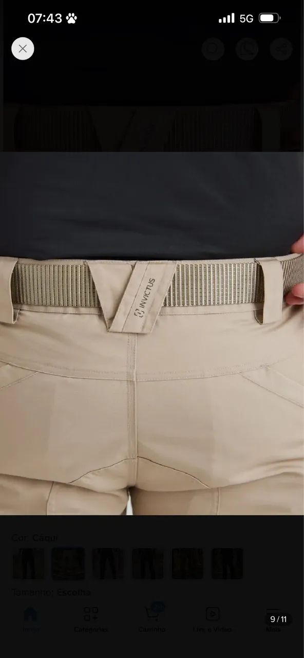 Calça Tática Invictus