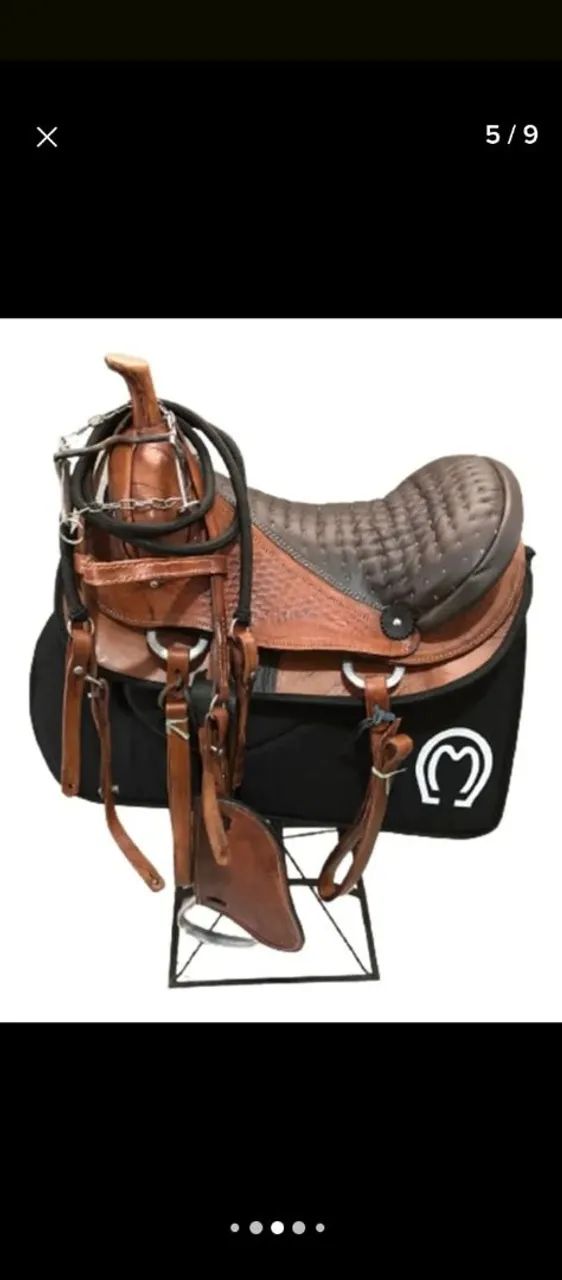 Vendo Sela Montaria Americana Tradicional - NOVA  - Foto 2