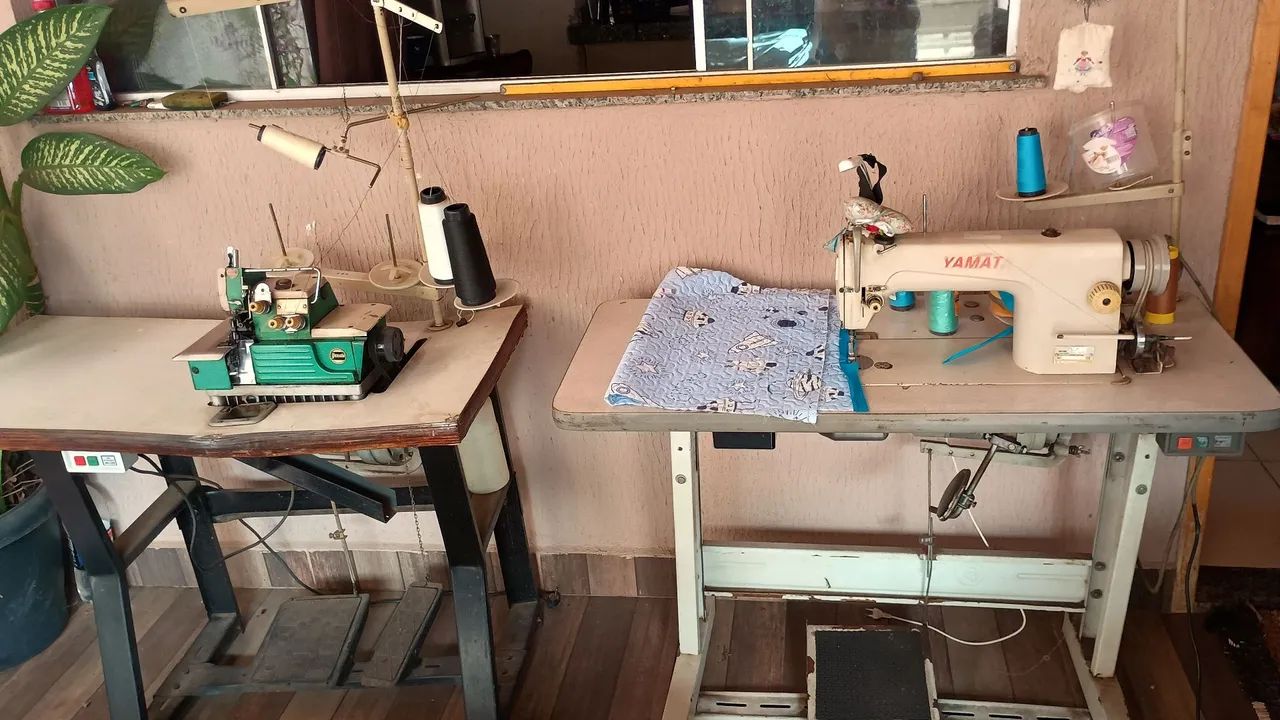 Vendo máquina de costura reta e overloque em bom estado. - Foto 6