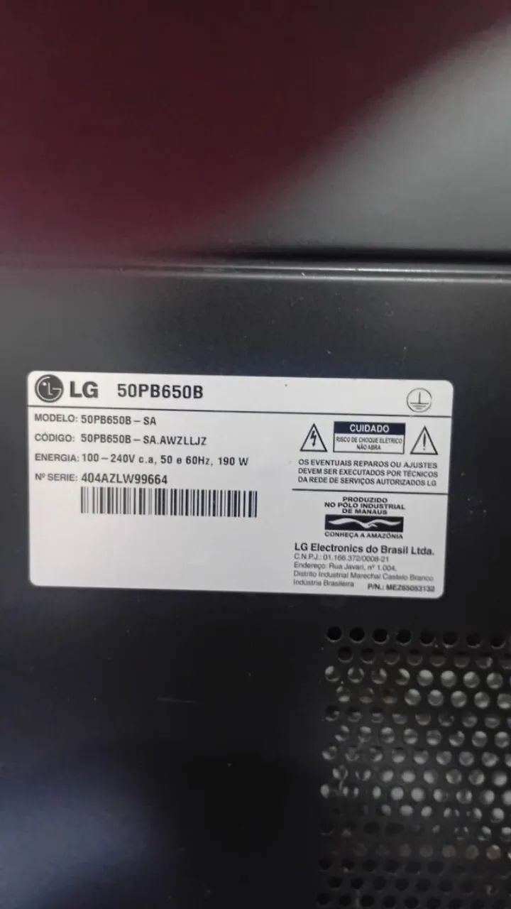 TV LG 50p com defeito/avaria  - Foto 4