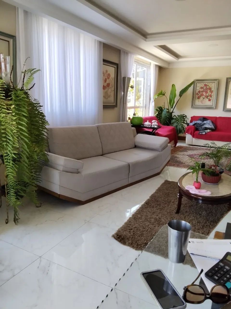 Sofá linho perfeito linho já impermeábilizado