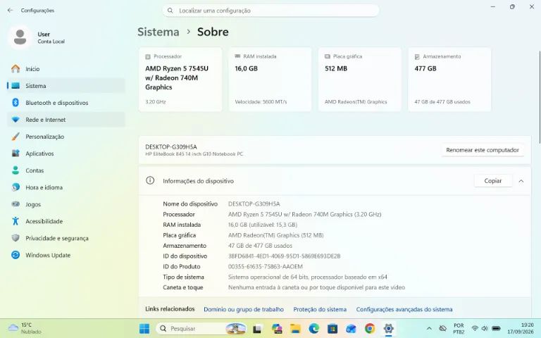HP EliteBook 845 G10 - Foto 4