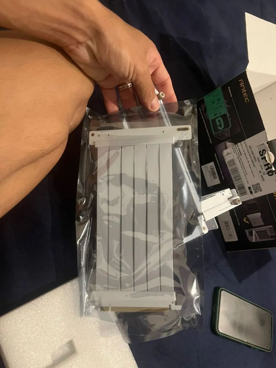 Kit Vertical Para Placa De Vídeo Ajustável 4.0 Antec Branco