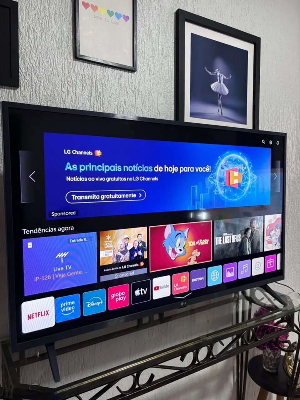 Smart tv lg 4k 43 polegadas impecável. - Foto 5