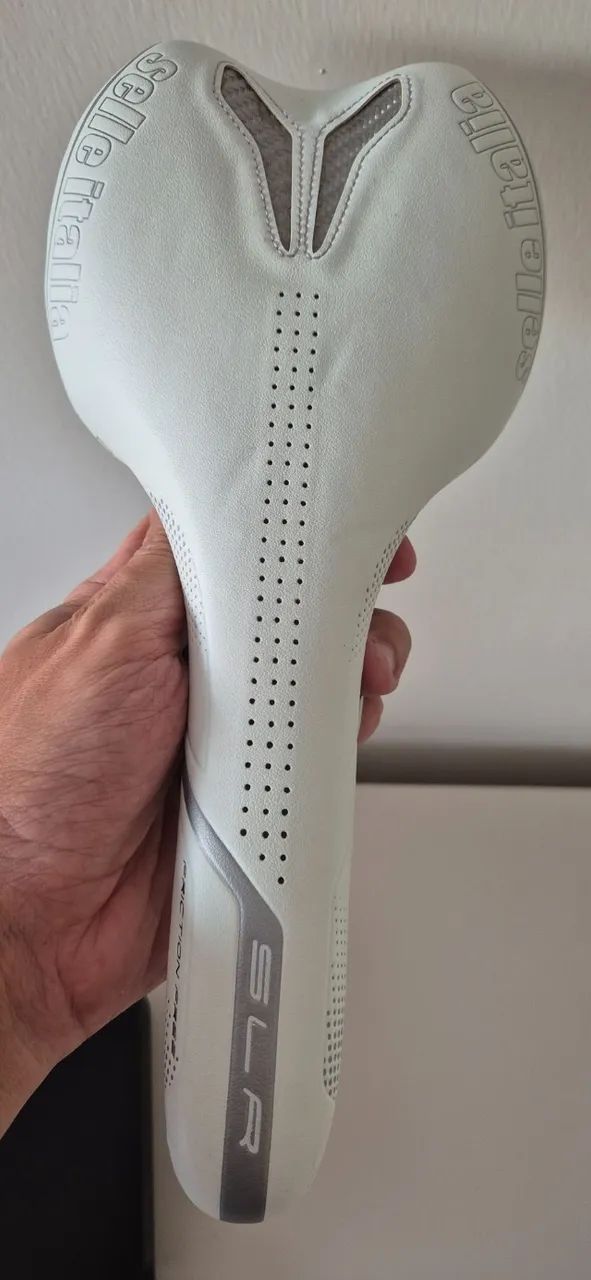 Selim selle italia slr xp ml titanio branco 130mm original novo