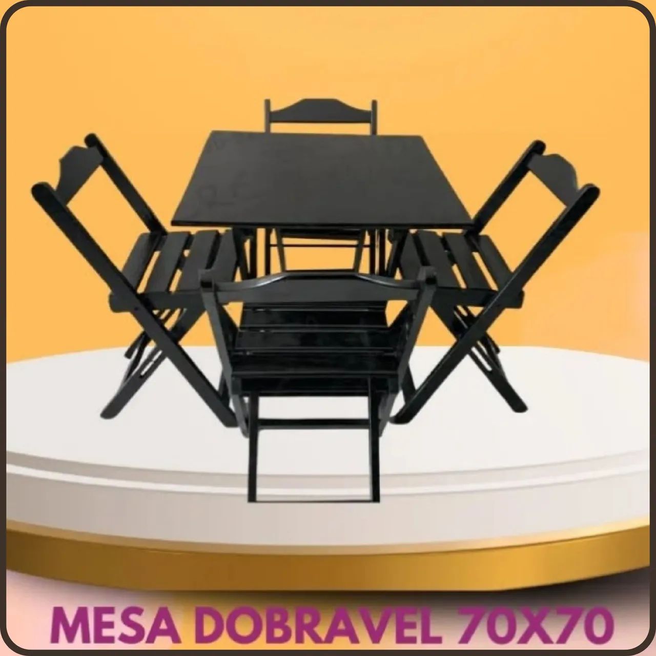 Jogo de mesa dobrável 