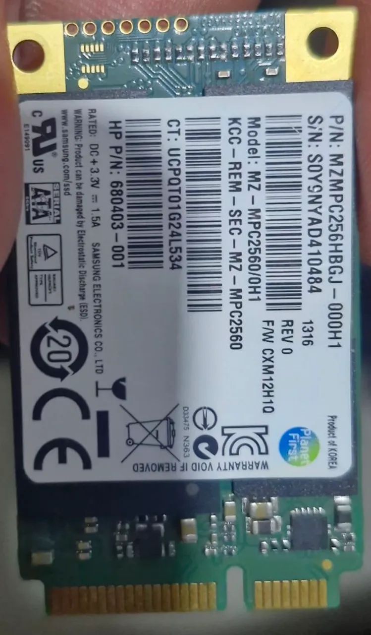 SSD SAMSUNG 256GB