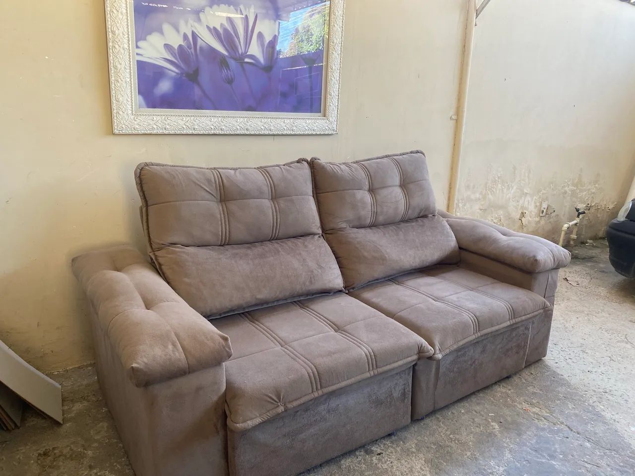 Sofá retrátil reclinável - entrego 418478316156375040