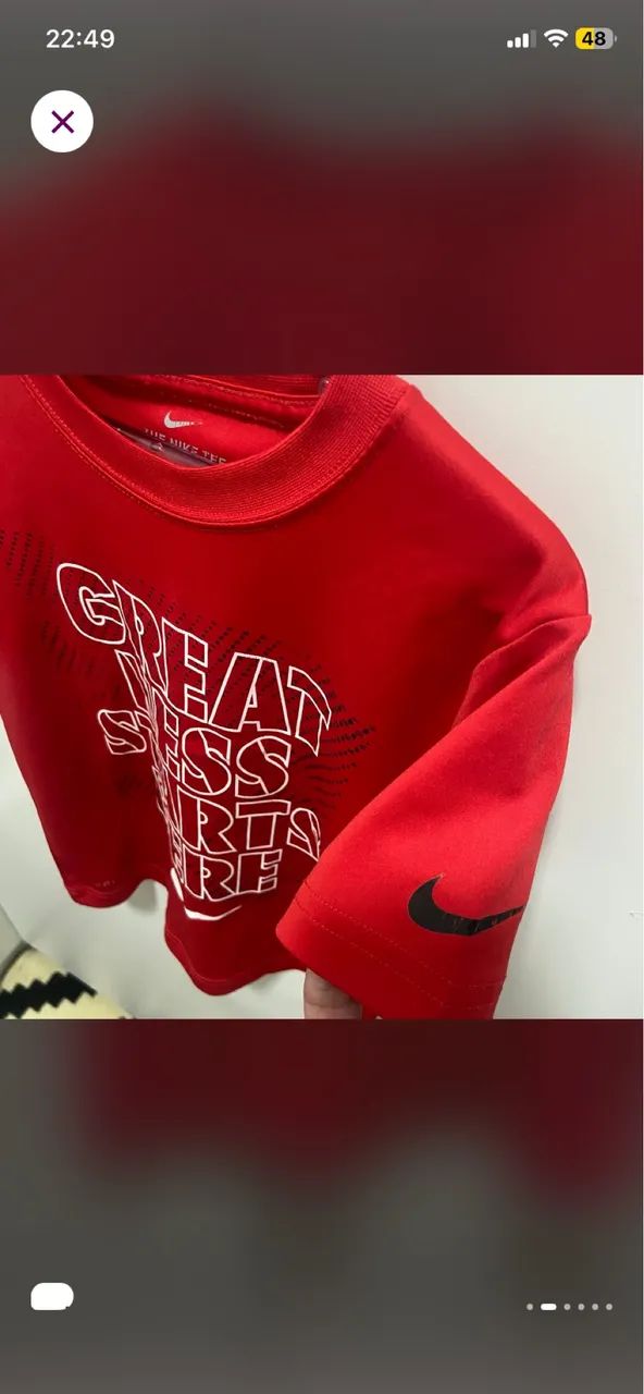 Camiseta Nike infantil dry fit - Foto 4