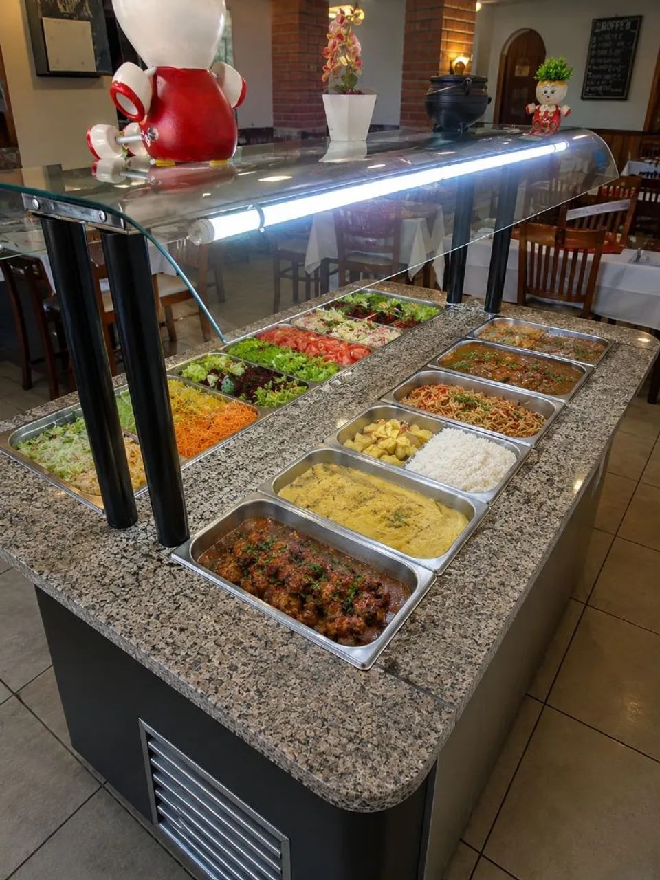 Buffet self service 2em1 salada e comida aquecida  - Foto 2