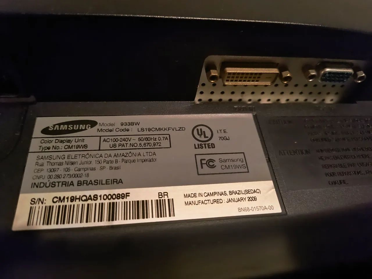 Monitor Samsung 19 polegadas  - Foto 3