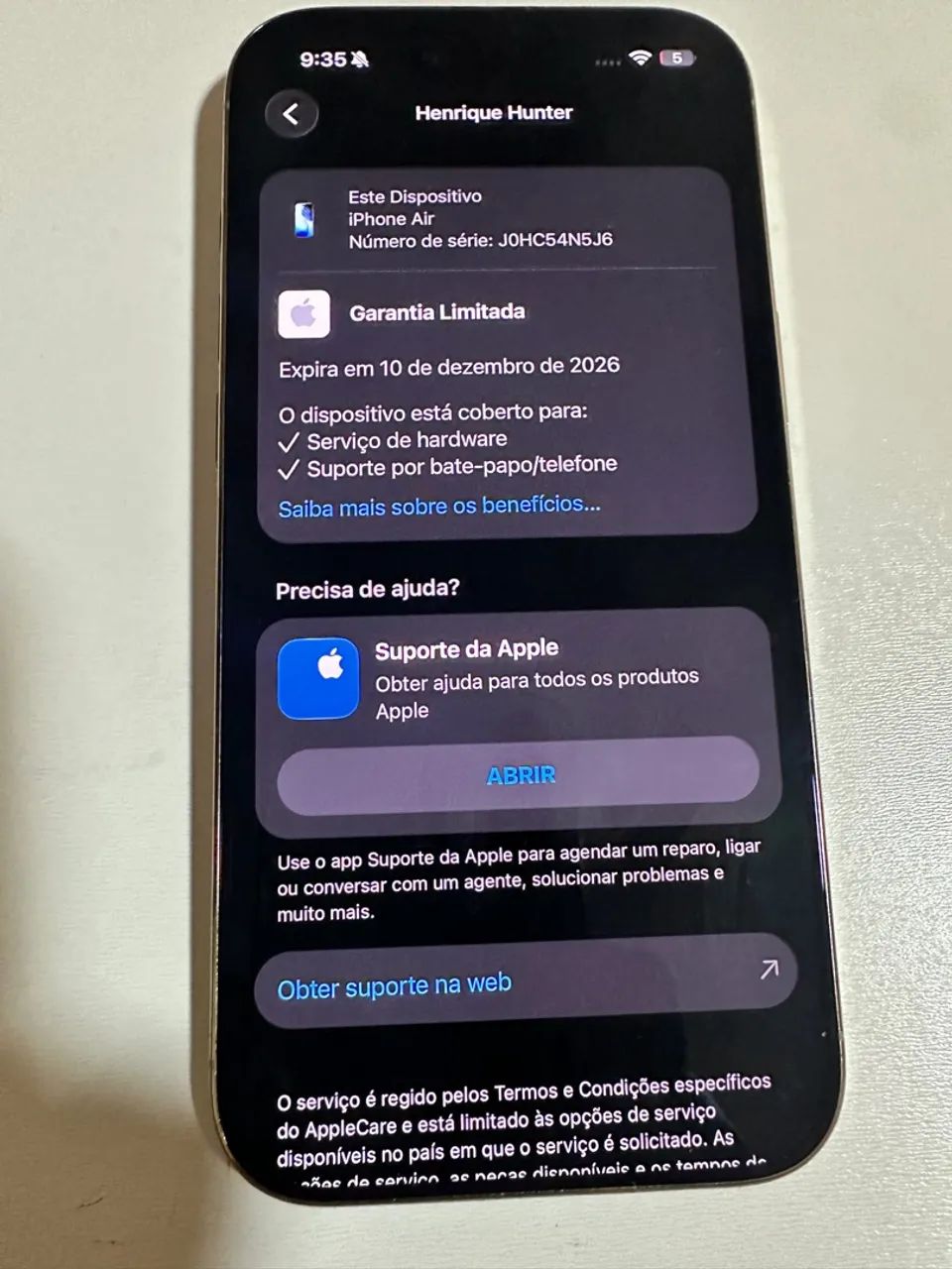 VENDO IPHONE 17 AIR 256gb NOVO - Foto 4