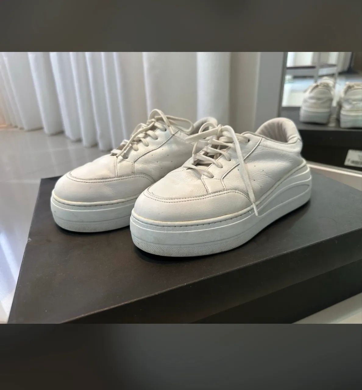 Tênis Plataforma Branco WJ - Tamanho 35
